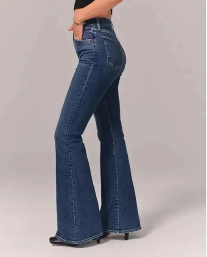 Ultra High-Rise Stretch Flare Jeans