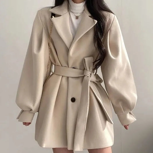 Lace-up Trench Coat